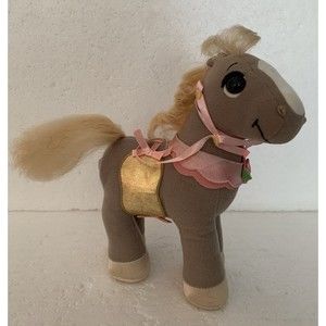 Disney Playmates Brown Pony Plush Horse 2007 9"
